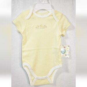 NWT‎ Little Me Yellow Duckling Baby Onesie 3-6 Momths